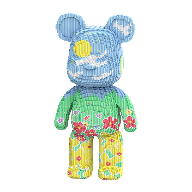 Giant 31-Inch Princess Bear Building Blocks | 18,650+ Pieces