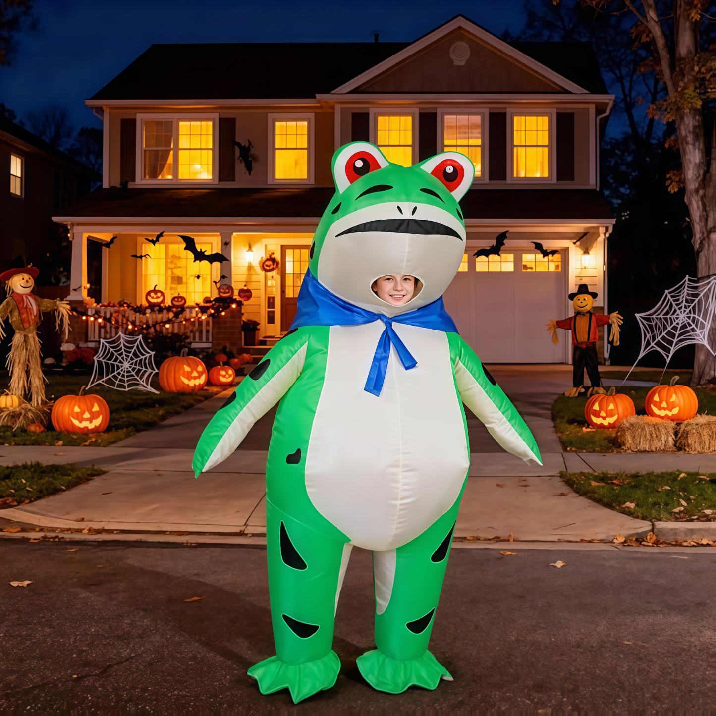 Inflatable Frog Halloween Costume - Funny Oversized