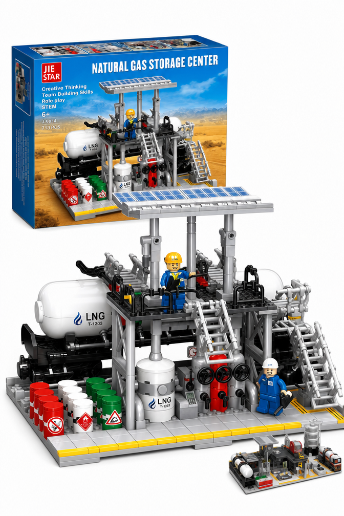 Chemical Plant Laboratory Building Set | 728-Piece City MOC