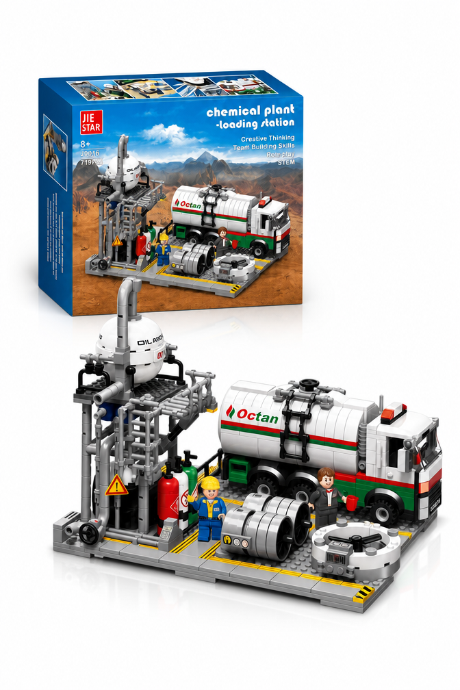 Chemical Plant Laboratory Building Set | 728-Piece City MOC