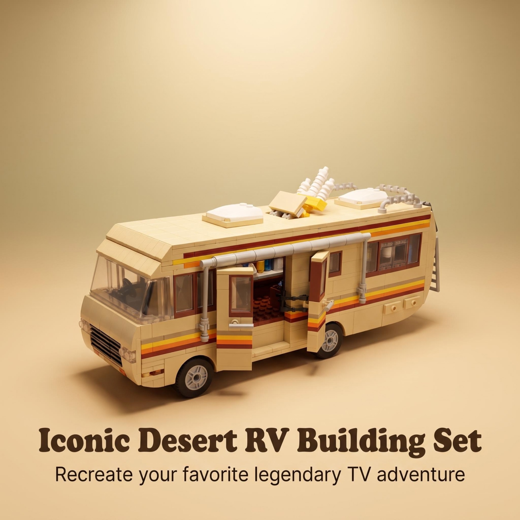 Desert RV Camper Van Building Set 