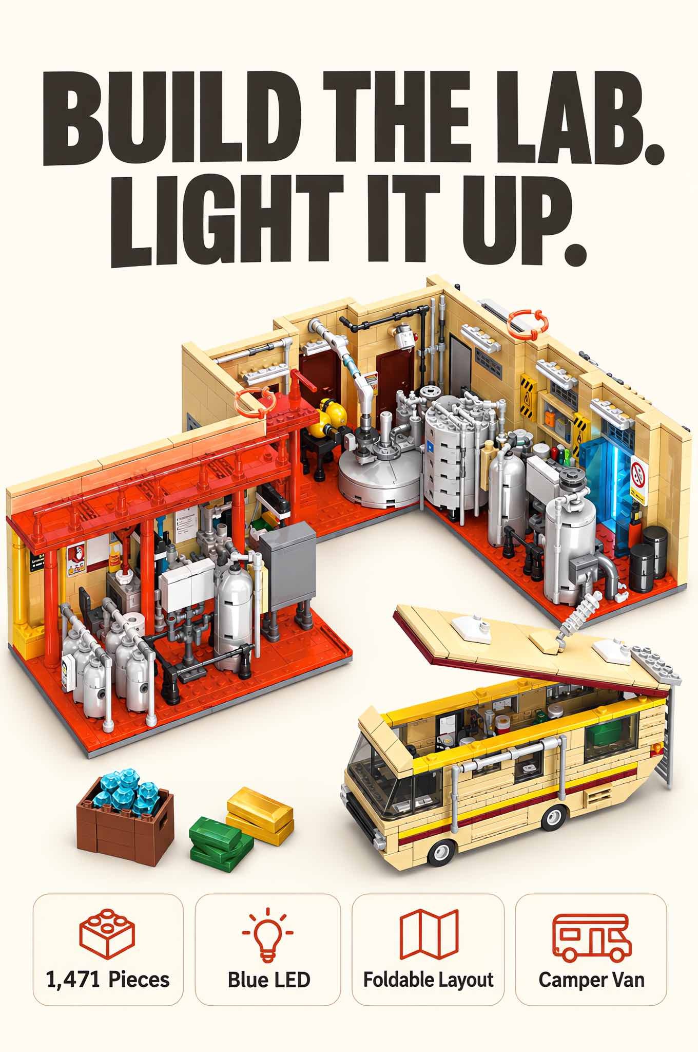 Catalyst Laboratory Building Set With LED