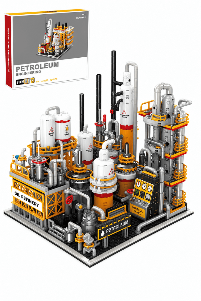 Oil Refinery Building Block Set 