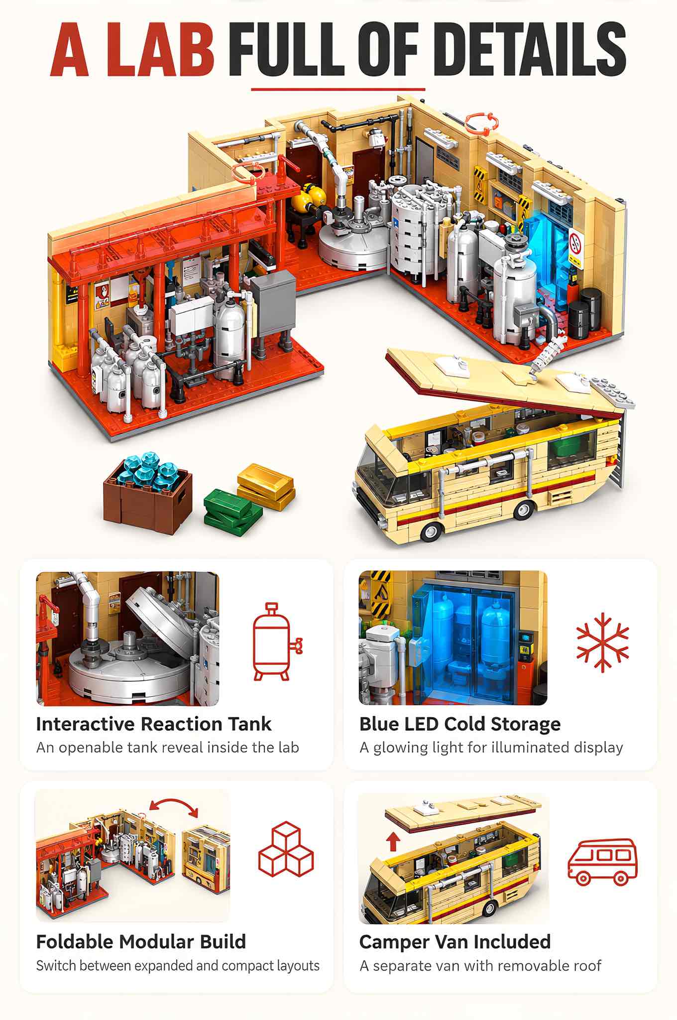 Catalyst Laboratory Building Set With LED