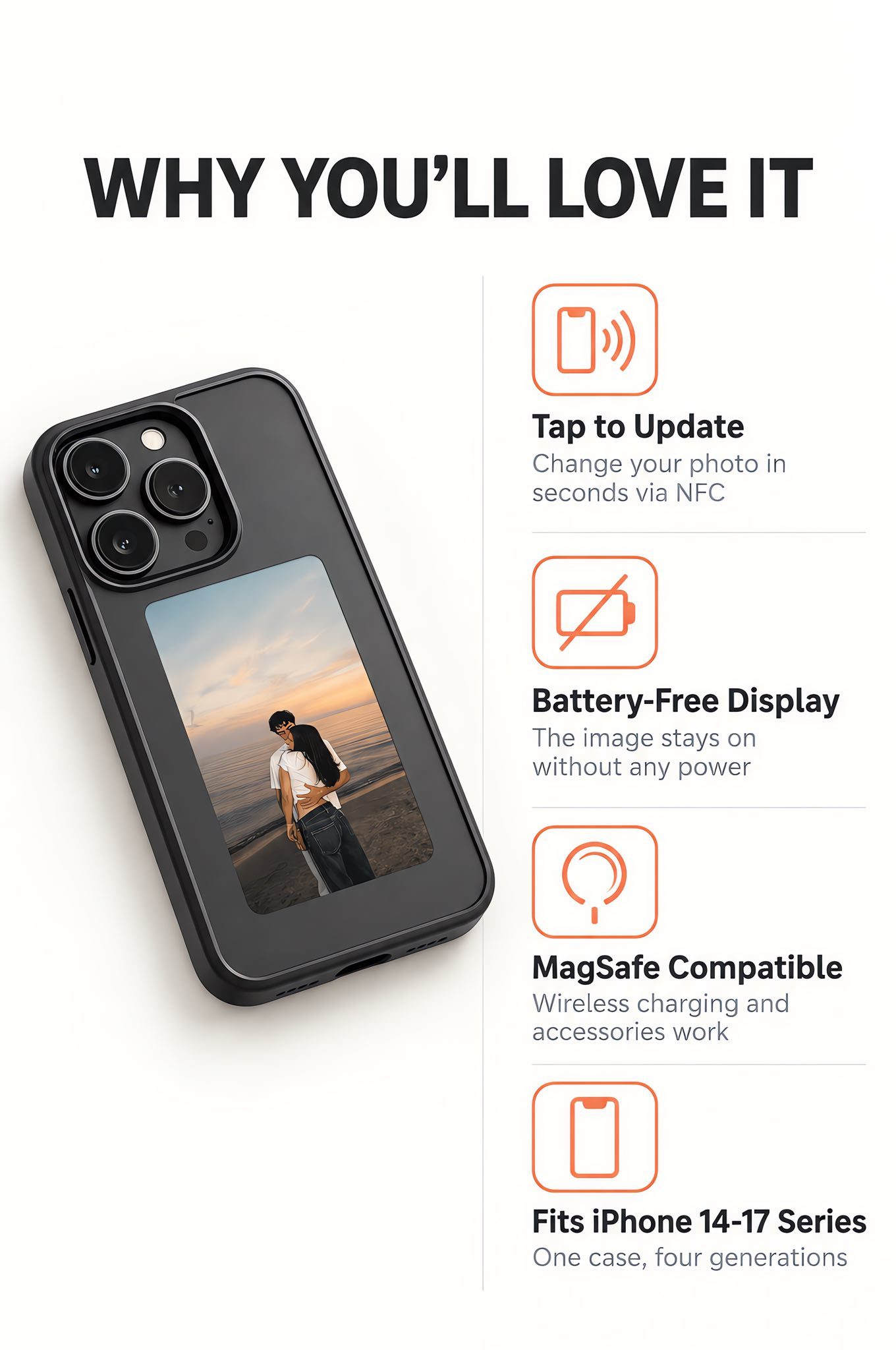 Custom NFC E-Ink Phone Case