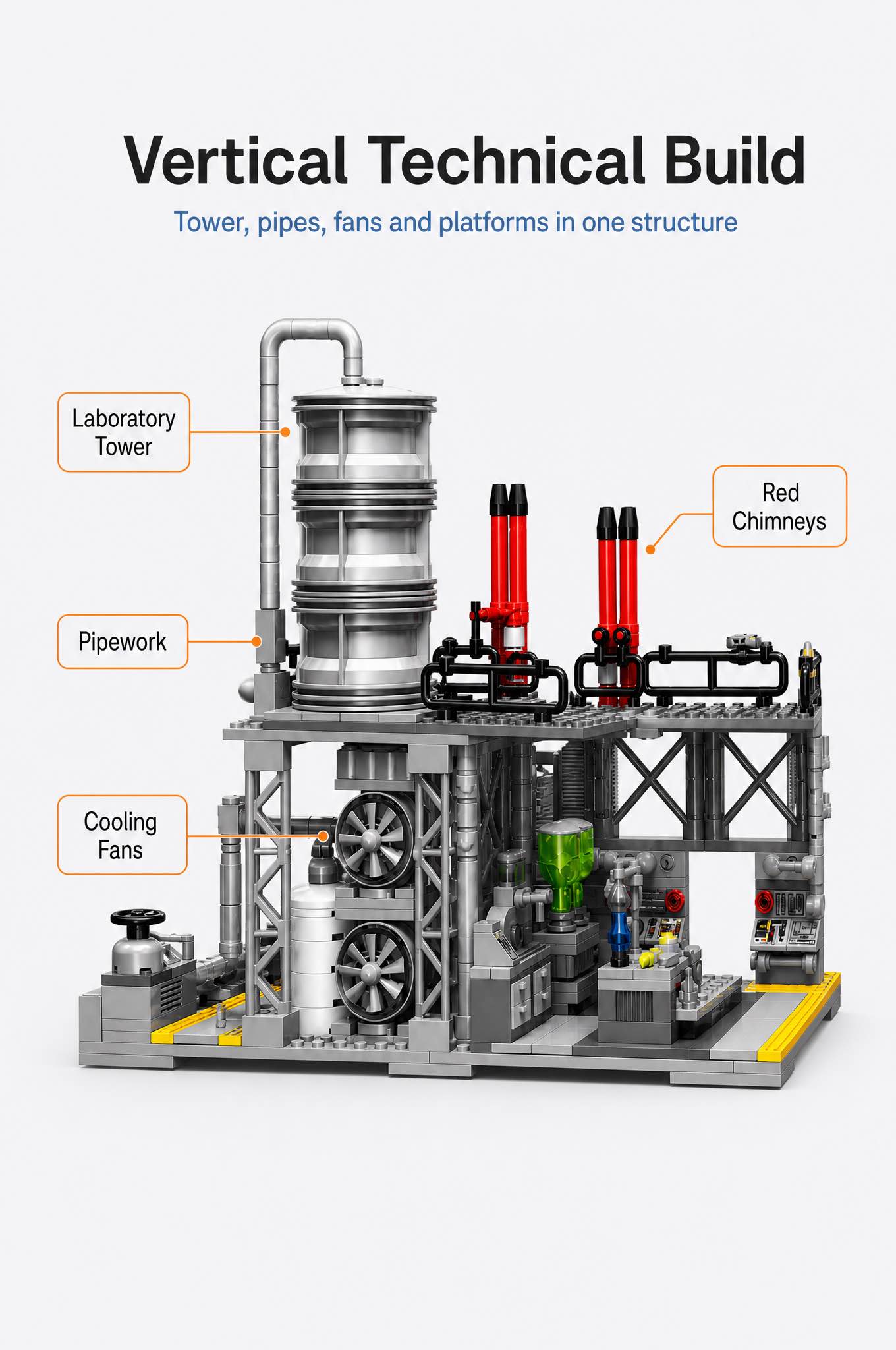 Chemical Plant Laboratory Building Set