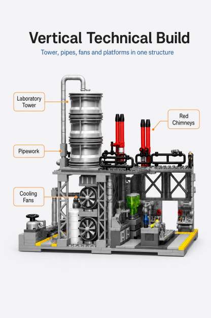 Chemical Plant Laboratory Building Set