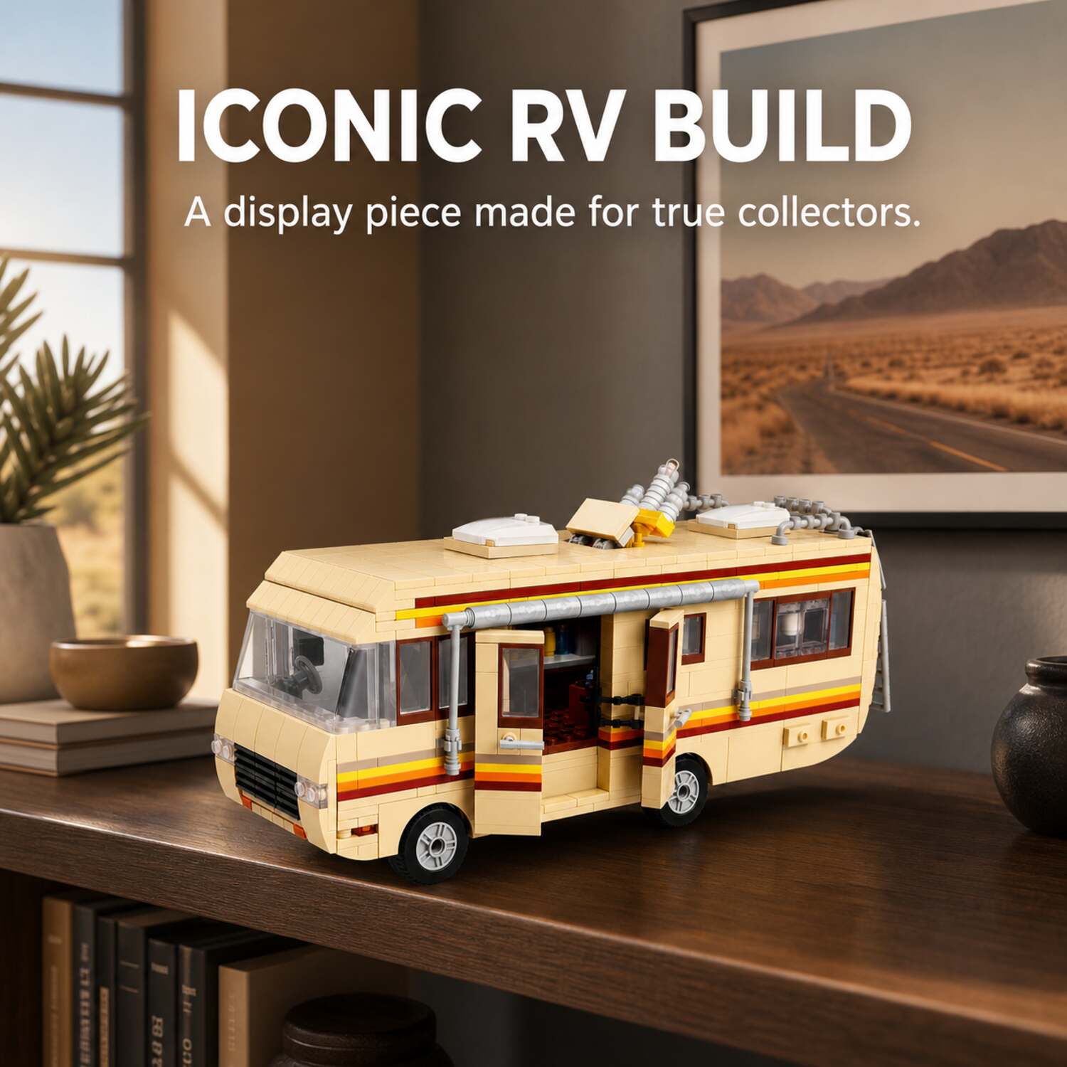 Desert RV Camper Van Building Set 
