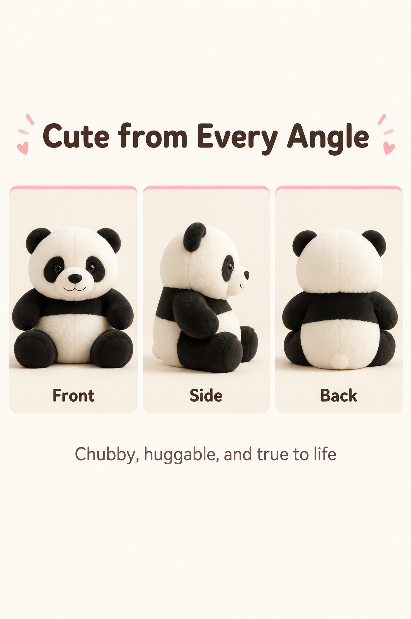 Soft Panda Plush Toy & Stuffed Animal 