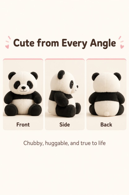 Soft Panda Plush Toy & Stuffed Animal 