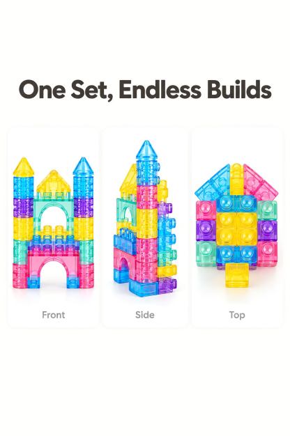 Soft Jelly Bath Building Blocks for Toddlers | Sensory Toy