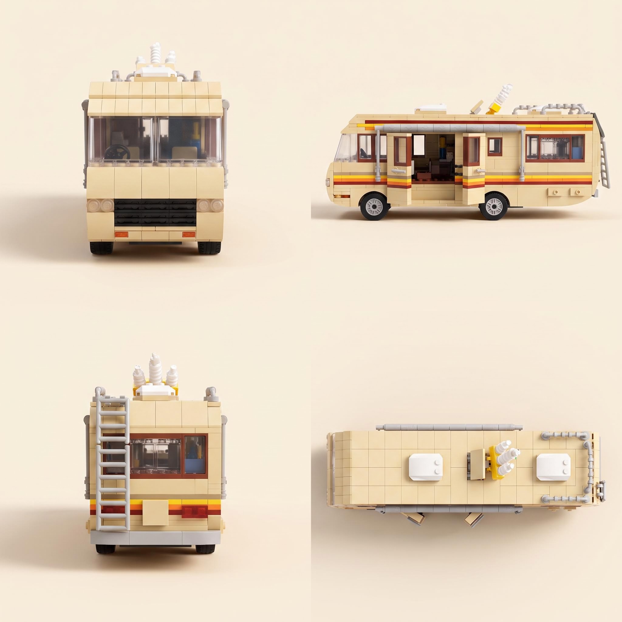 Desert RV Camper Van Building Set 