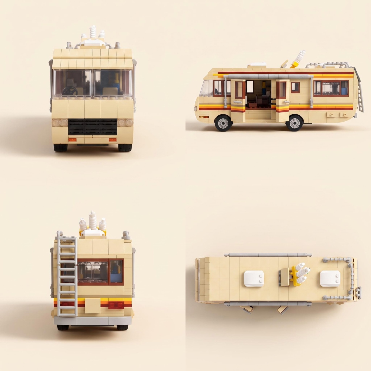 Desert RV Camper Van Building Set 
