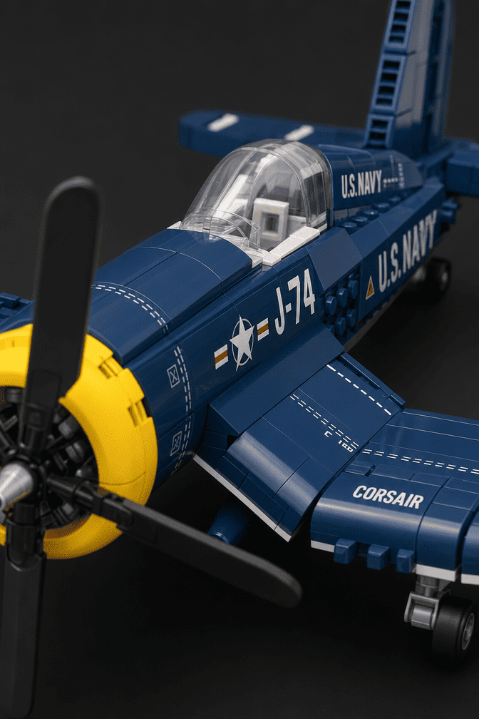 F4U Corsair Bausatz | 767-teiliges Modell eines Kampfflugzeugs aus dem Zweiten Weltkrieg