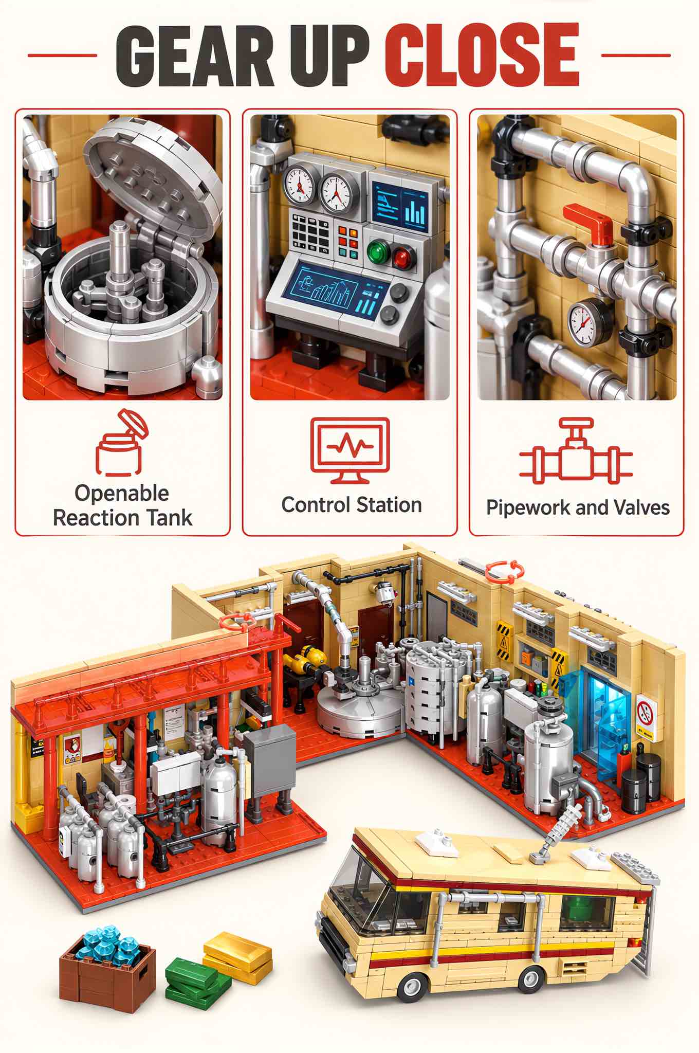 Catalyst Laboratory Building Set With LED