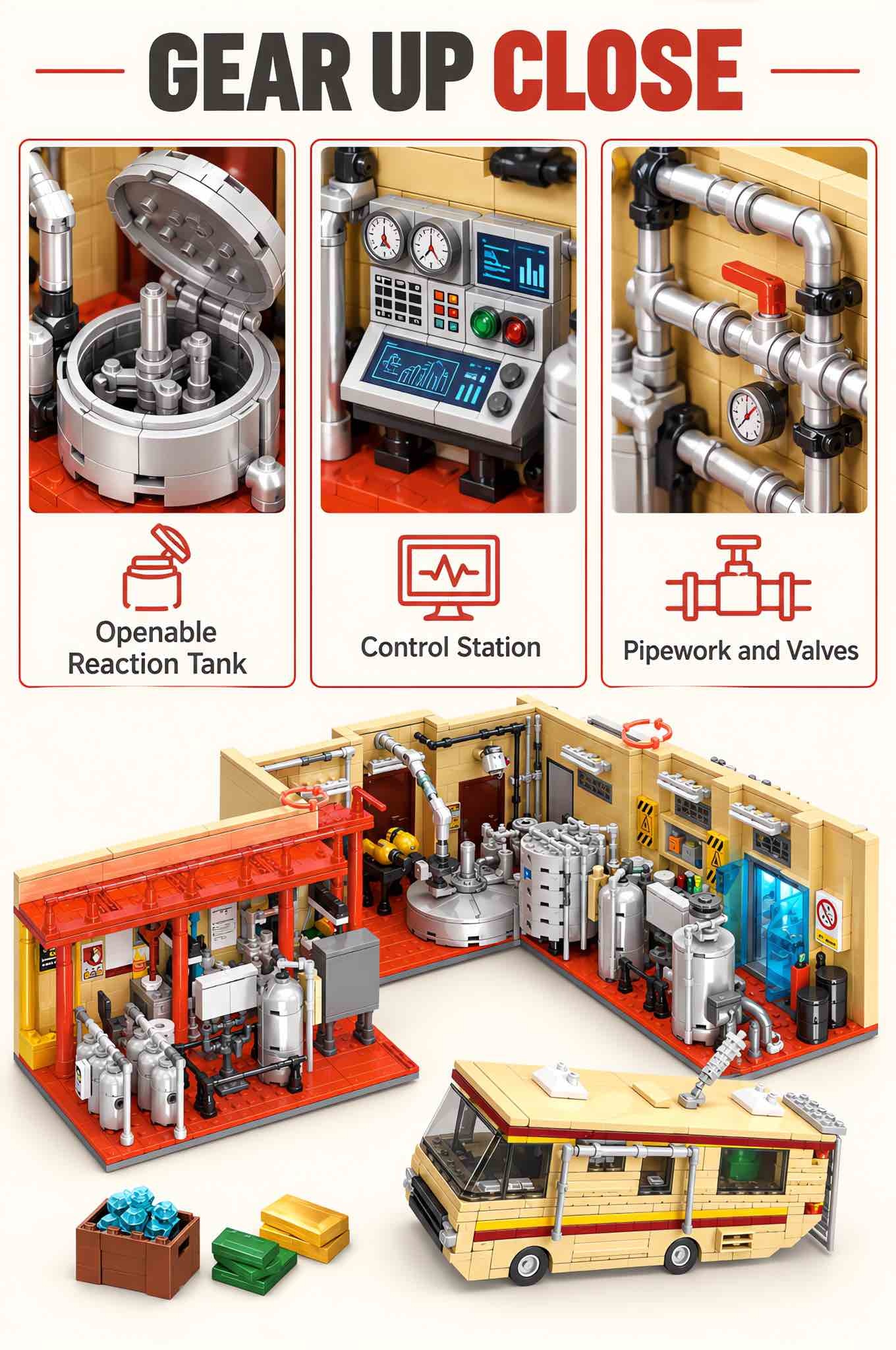 Catalyst Laboratory Building Set With LED