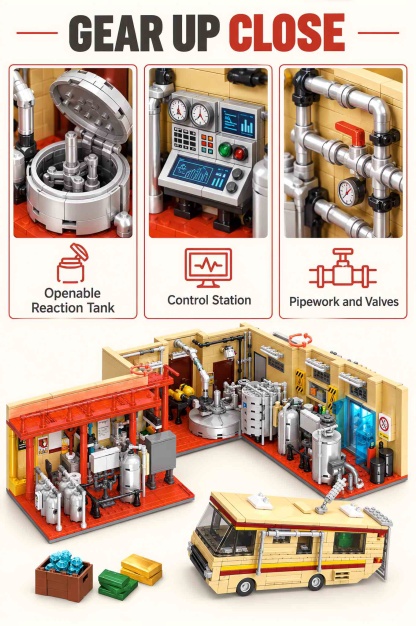Catalyst Laboratory Building Set With LED
