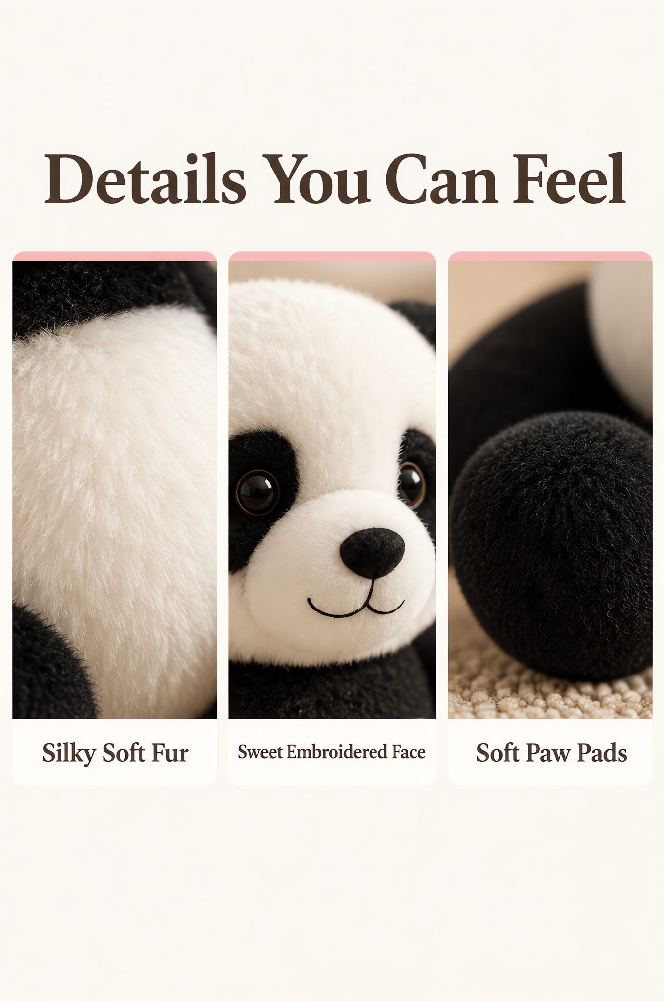 Soft Panda Plush Toy & Stuffed Animal 