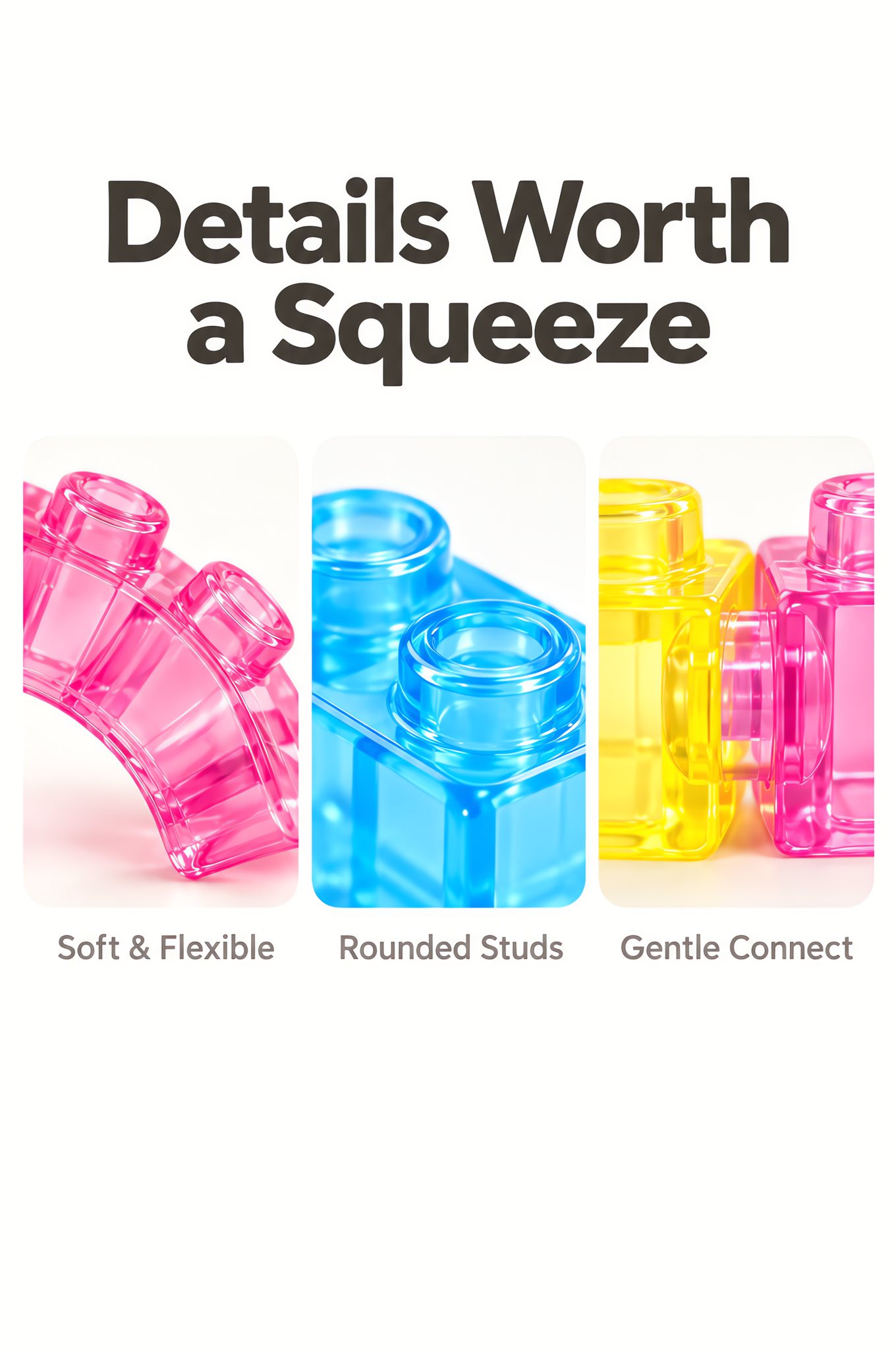 Soft Jelly Bath Building Blocks for Toddlers | Sensory Toy