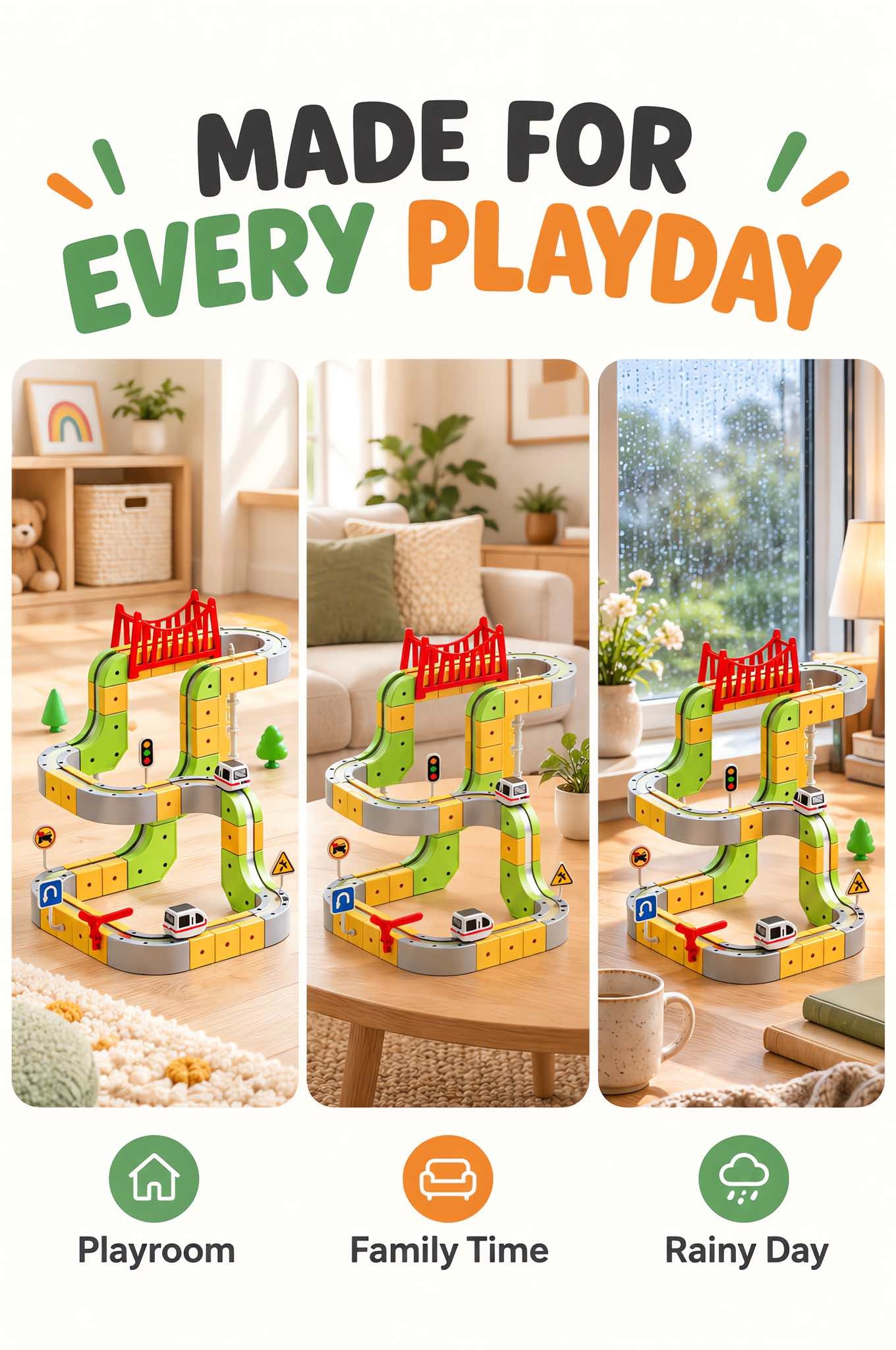 Magnetic Marble Run Building Set for Kids