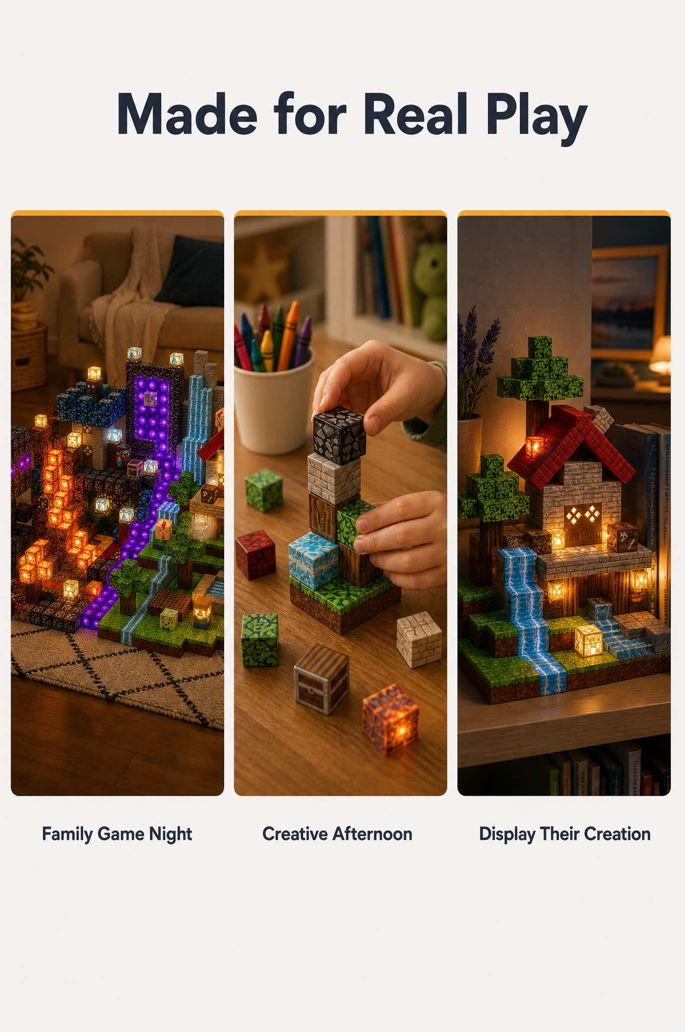 Light-Up Magnetic Blocks for Kids