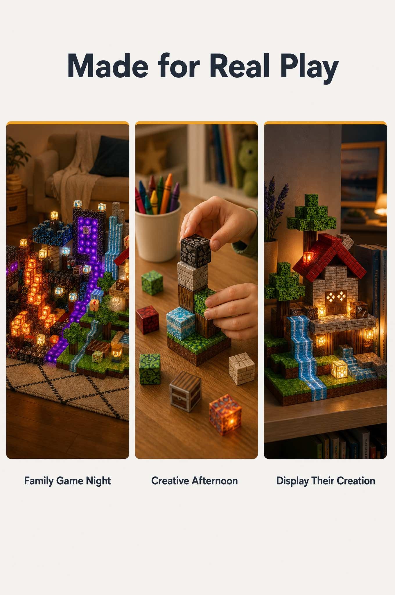 Light-Up Magnetic Blocks for Kids