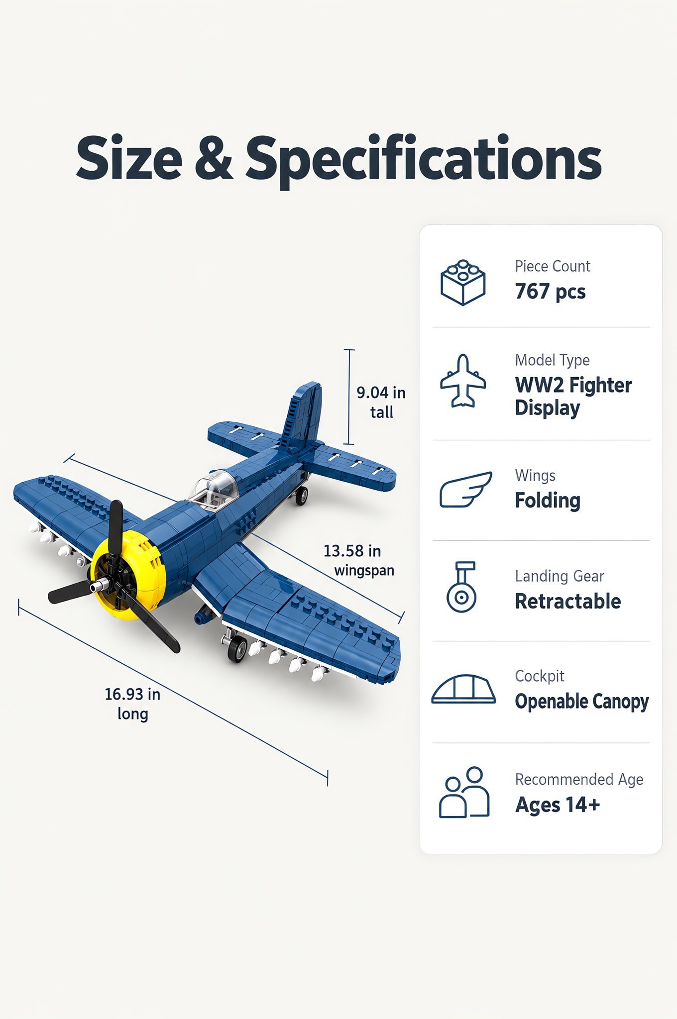 F4U Corsair Building Block Set