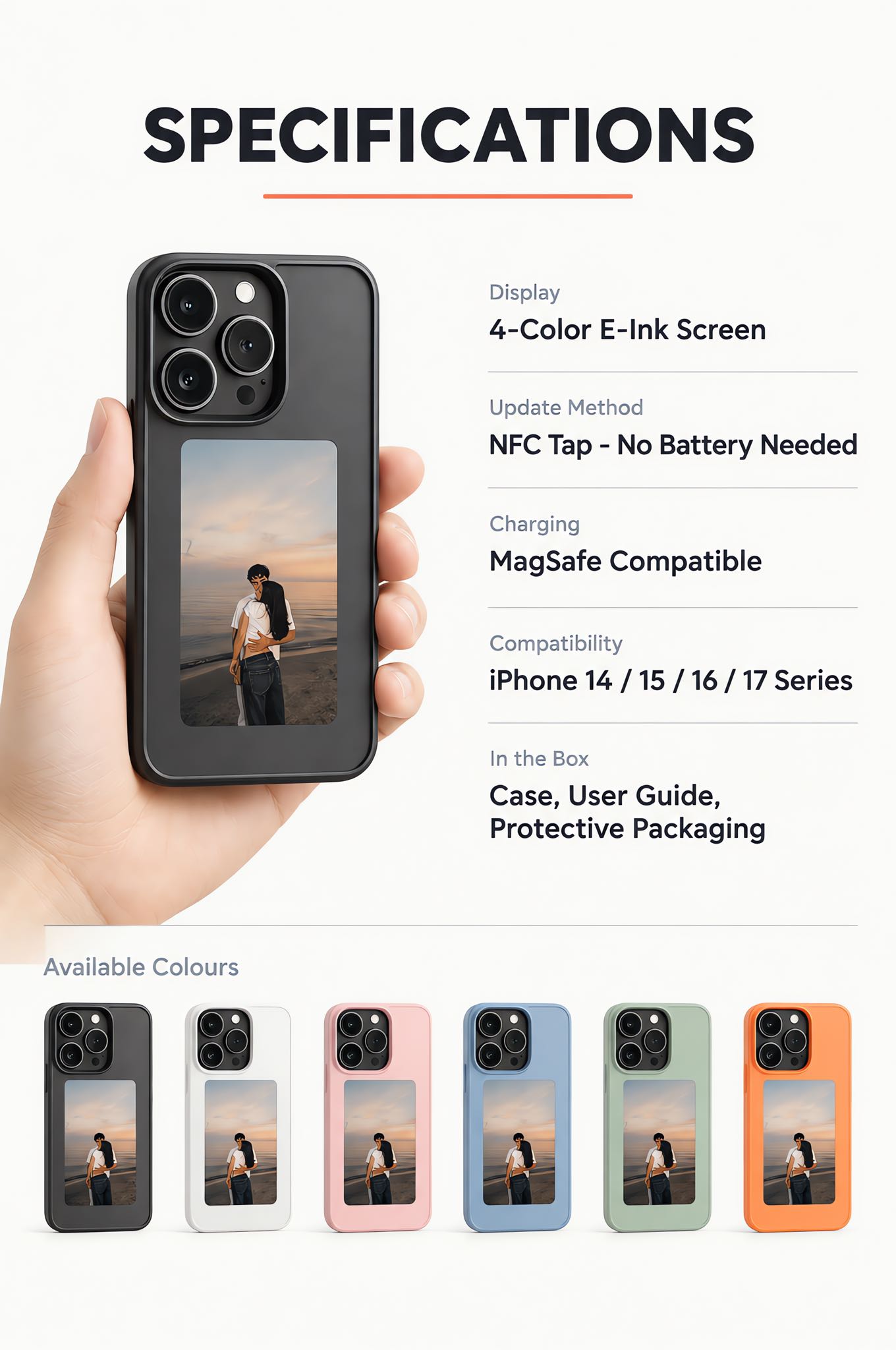 Custom NFC E-Ink Phone Case