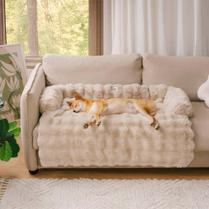 Fluffy Fuzzy Calming Dog Bed Sofa Protector Pet Mat