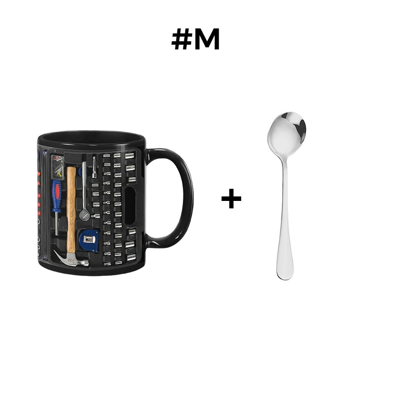 🏆Letzter Tag im Angebot: 50 % Rabatt ✨🔨Lustiger Kaffeebecher – Werkzeugkasten-Set für Mechaniker