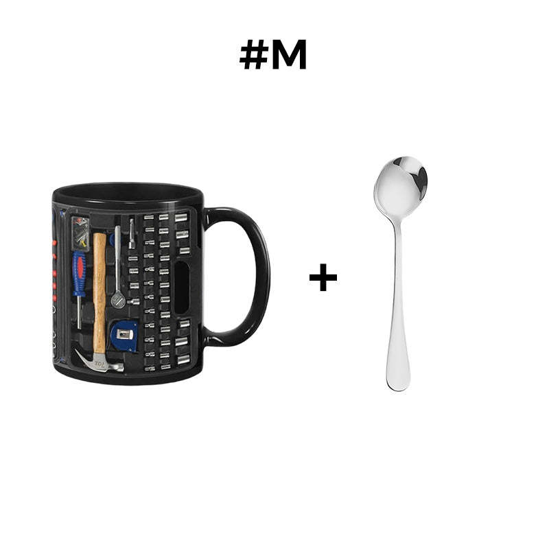 🏆Letzter Tag im Angebot: 50 % Rabatt ✨🔨Lustiger Kaffeebecher – Werkzeugkasten-Set für Mechaniker