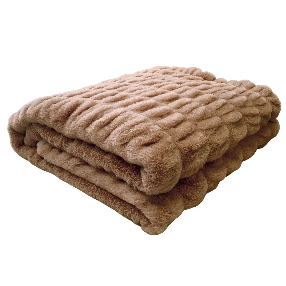 Iris Style Autumn Winter Tie-Dye Faux Rabbit Fur Blanket Ultra Soft Nap Leisure Blanket Simple Sofa Blanket Throw Blanket Light Luxury