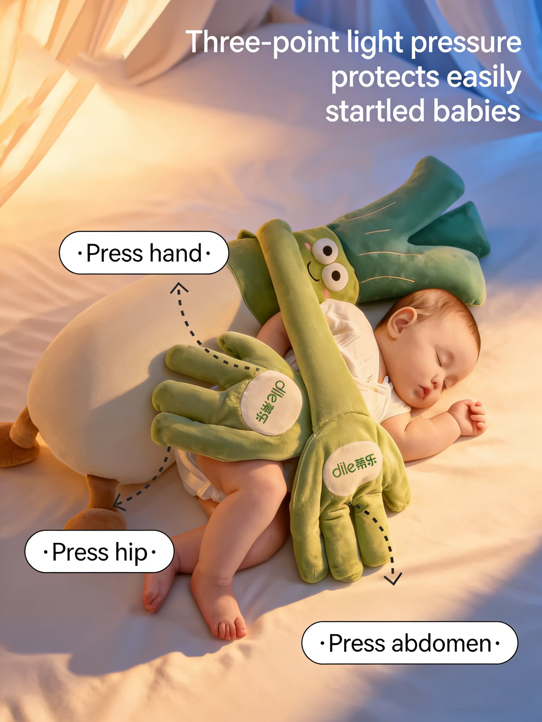 Soothing Doll Plush - Rhythmic Patting Sleep Aid for Babies & Adults