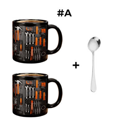 🏆Letzter Tag im Angebot: 50 % Rabatt ✨🔨Lustiger Kaffeebecher – Werkzeugkasten-Set für Mechaniker