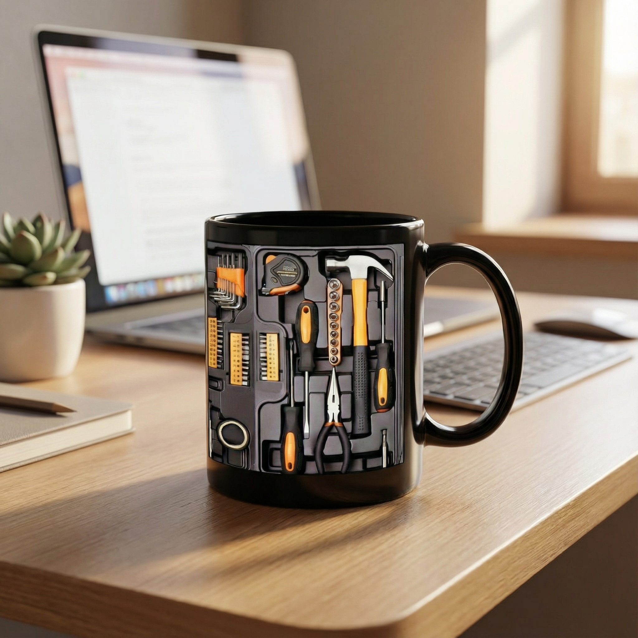 Mechanical toolbox mug