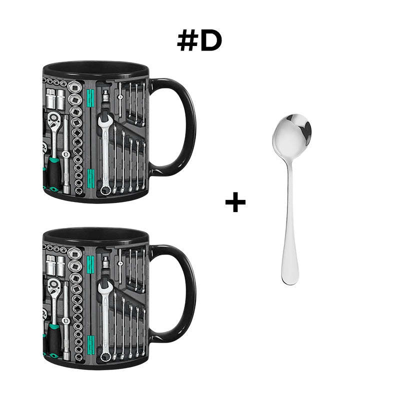 🏆Letzter Tag im Angebot: 50 % Rabatt ✨🔨Lustiger Kaffeebecher – Werkzeugkasten-Set für Mechaniker
