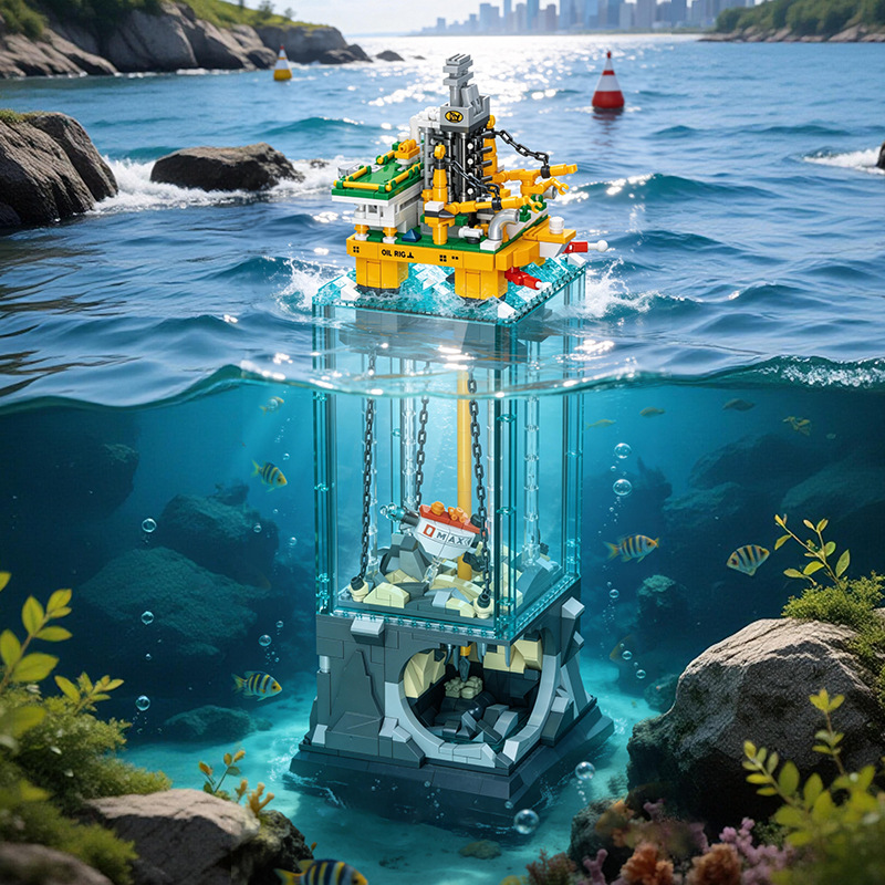 Offshore Oil Platform Building Block Set