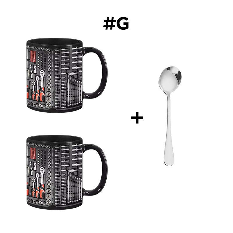 🏆Letzter Tag im Angebot: 50 % Rabatt ✨🔨Lustiger Kaffeebecher – Werkzeugkasten-Set für Mechaniker