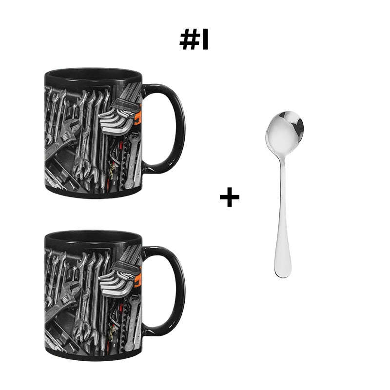 🏆Letzter Tag im Angebot: 50 % Rabatt ✨🔨Lustiger Kaffeebecher – Werkzeugkasten-Set für Mechaniker