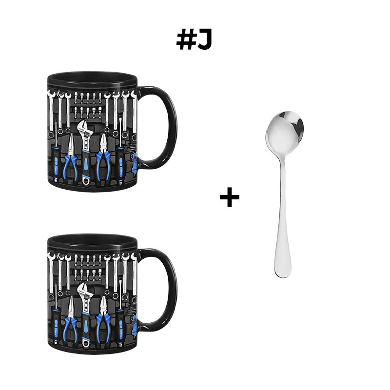 🏆Letzter Tag im Angebot: 50 % Rabatt ✨🔨Lustiger Kaffeebecher – Werkzeugkasten-Set für Mechaniker