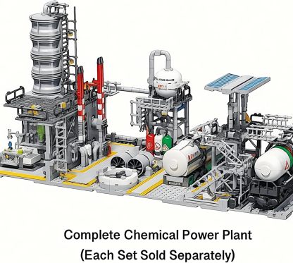 Natural Gas Storage Building Set | 704-Piece City MOC