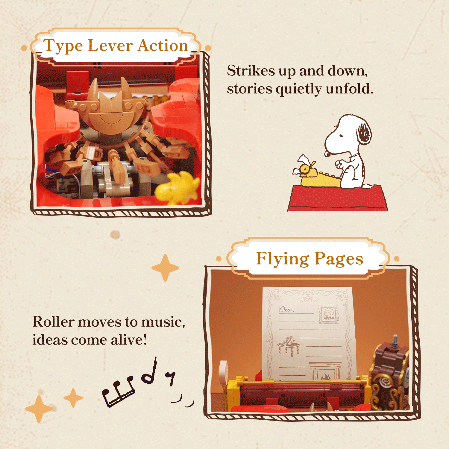 Snoopy Typewriter-wonderminiworld