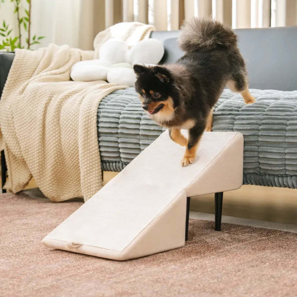 2-in-1 Convertible Wooden Home Step Stool Dog Ramp Stairs