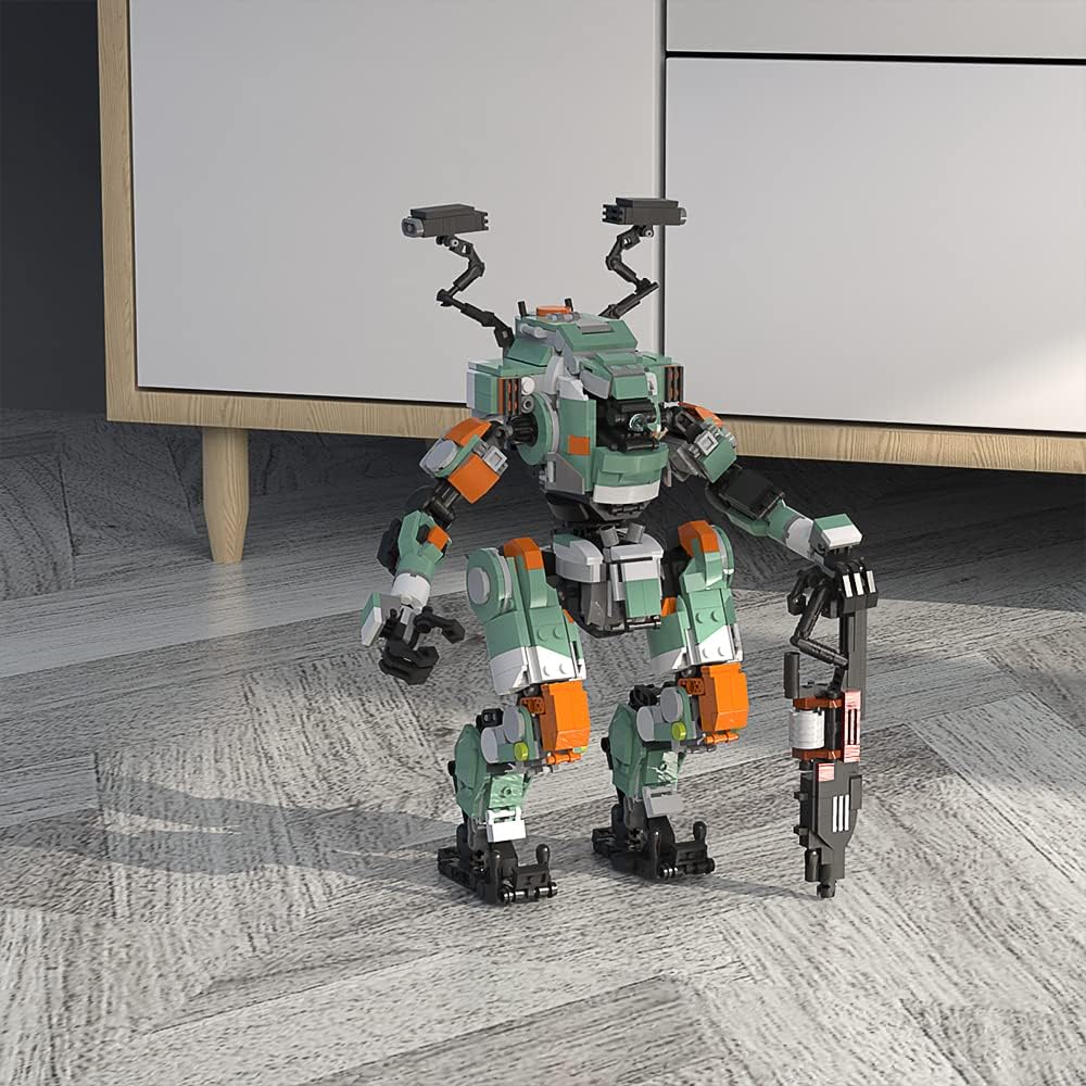 Mecha Robot Building Set – 1057-Piece Display Model