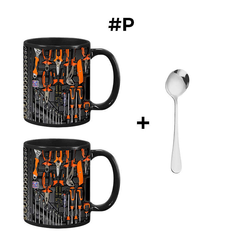 🏆Letzter Tag im Angebot: 50 % Rabatt ✨🔨Lustiger Kaffeebecher – Werkzeugkasten-Set für Mechaniker