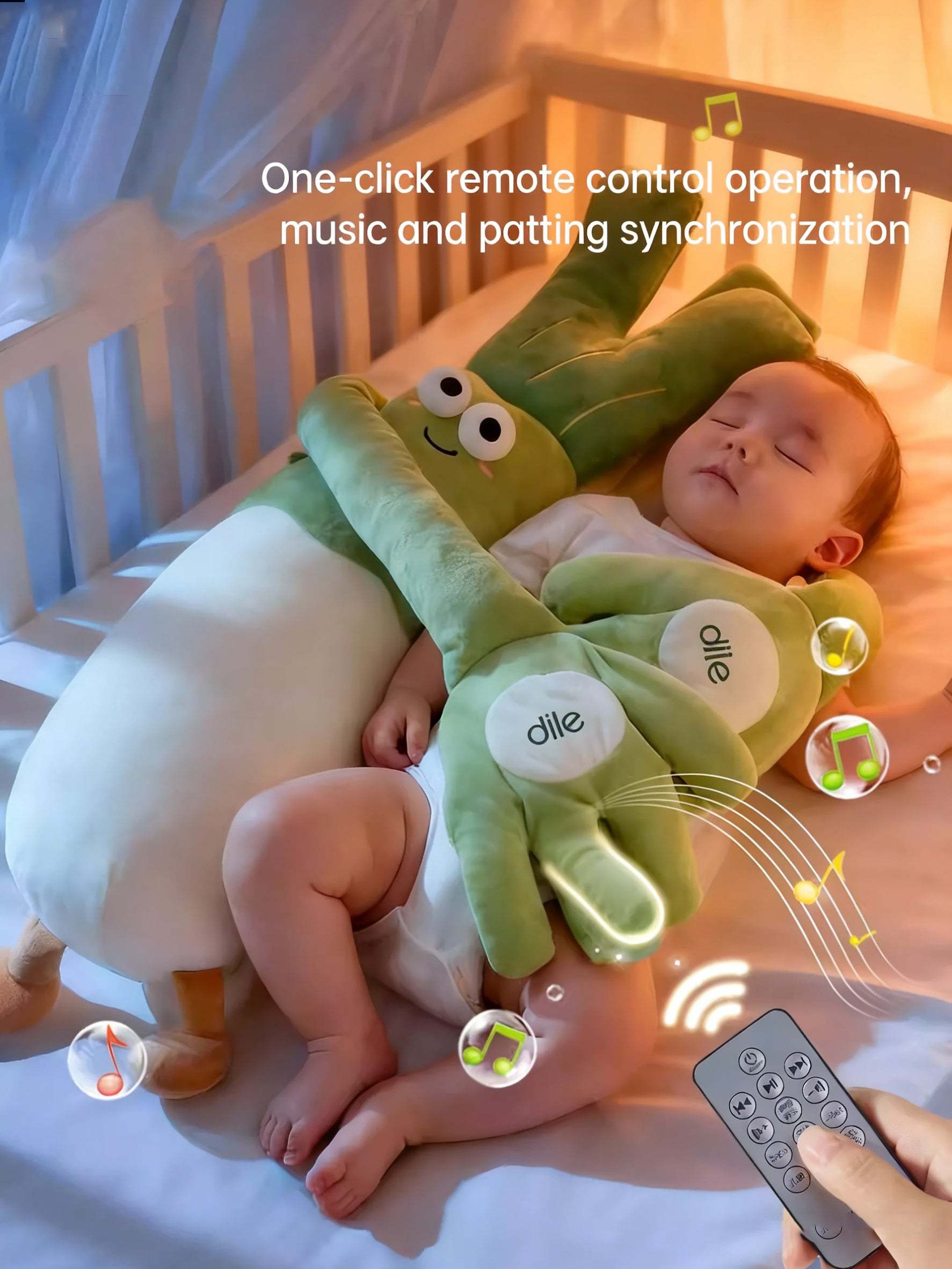 Soothing Doll Plush - Rhythmic Patting Sleep Aid for Babies & Adults