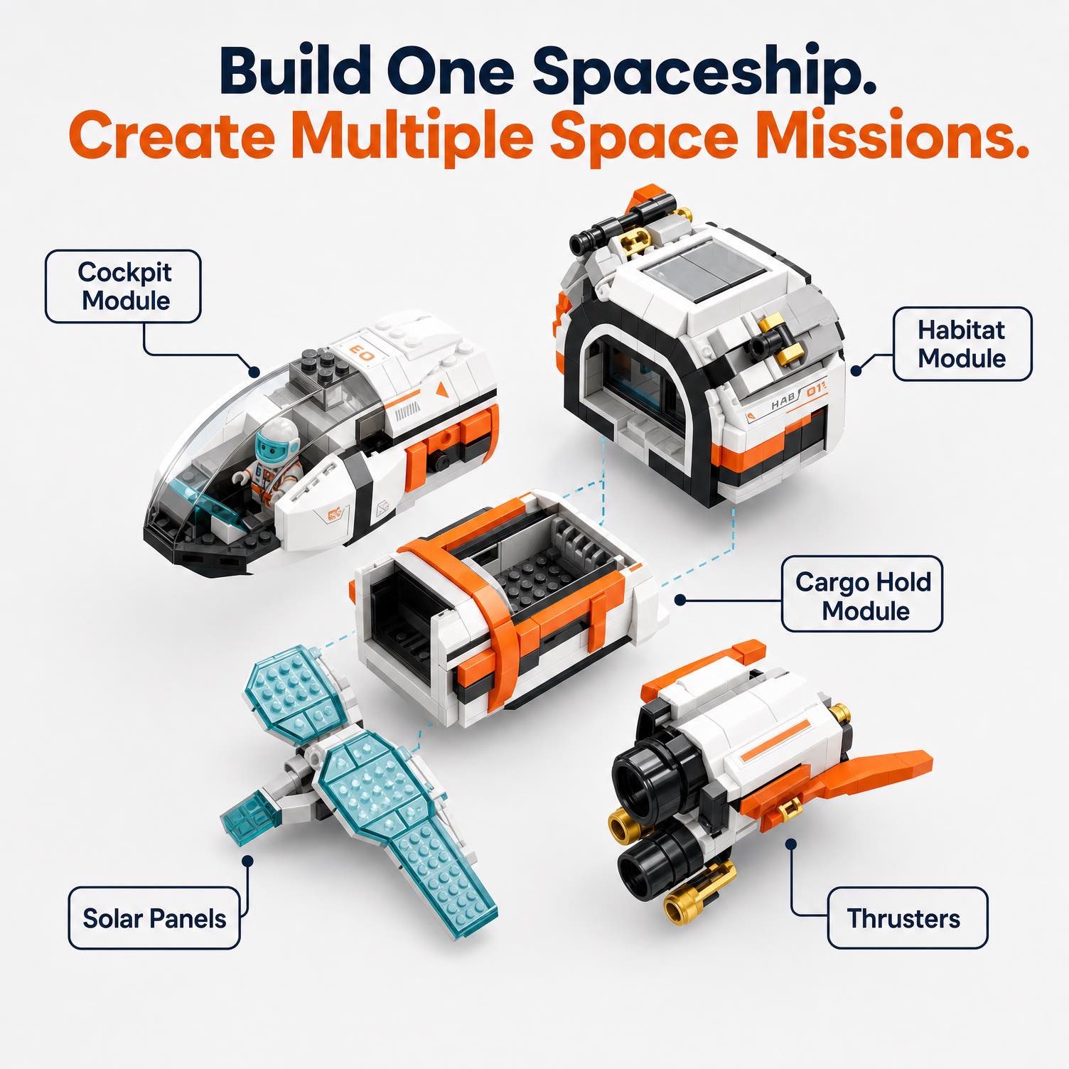 Modular Spaceship Building Set