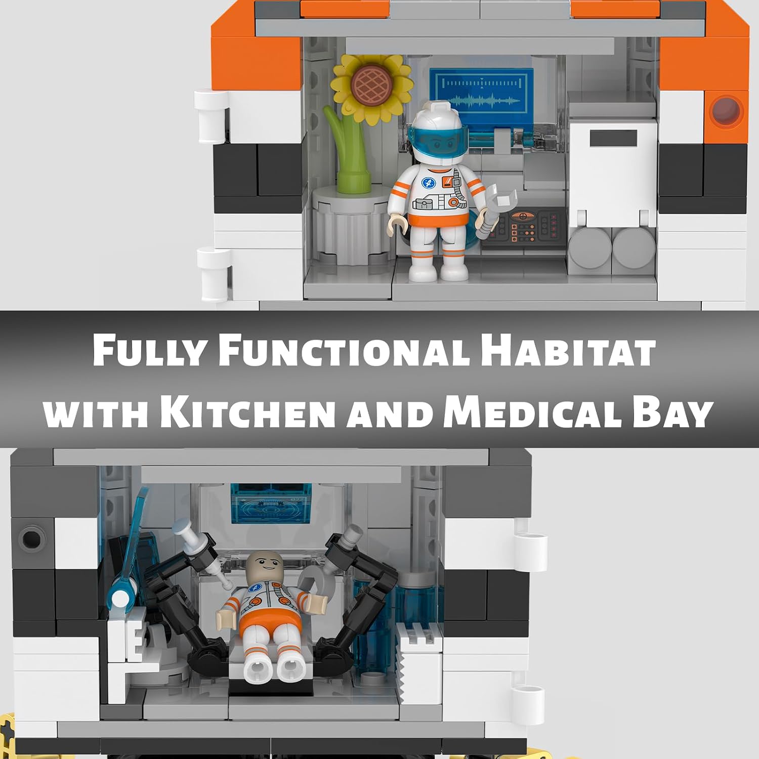 Modular Spaceship Building Set – 944-Piece Space Exploration Toy