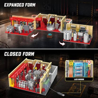 Chemistry Laboratory Building Set with LED – 1,471 Pieces