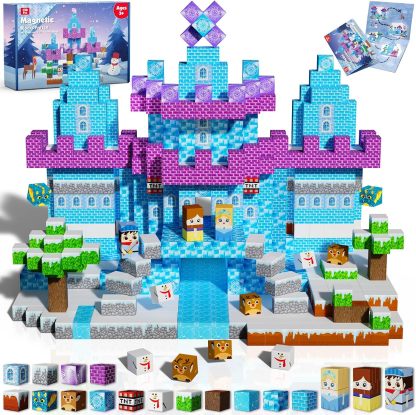 200-Piece Light-Up Magnetic Building Blocks for Kids 3+